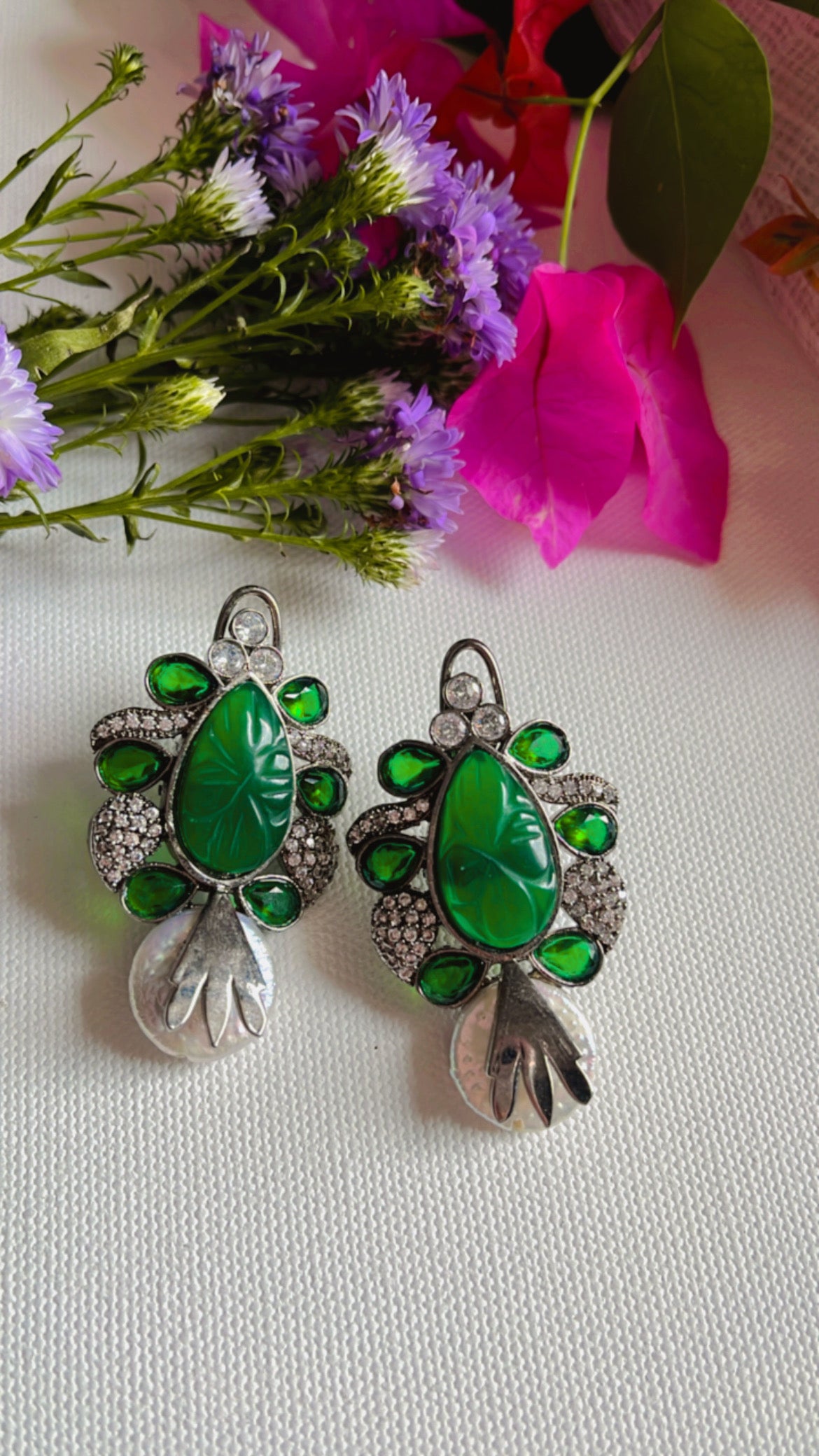 Green Tiya Earring