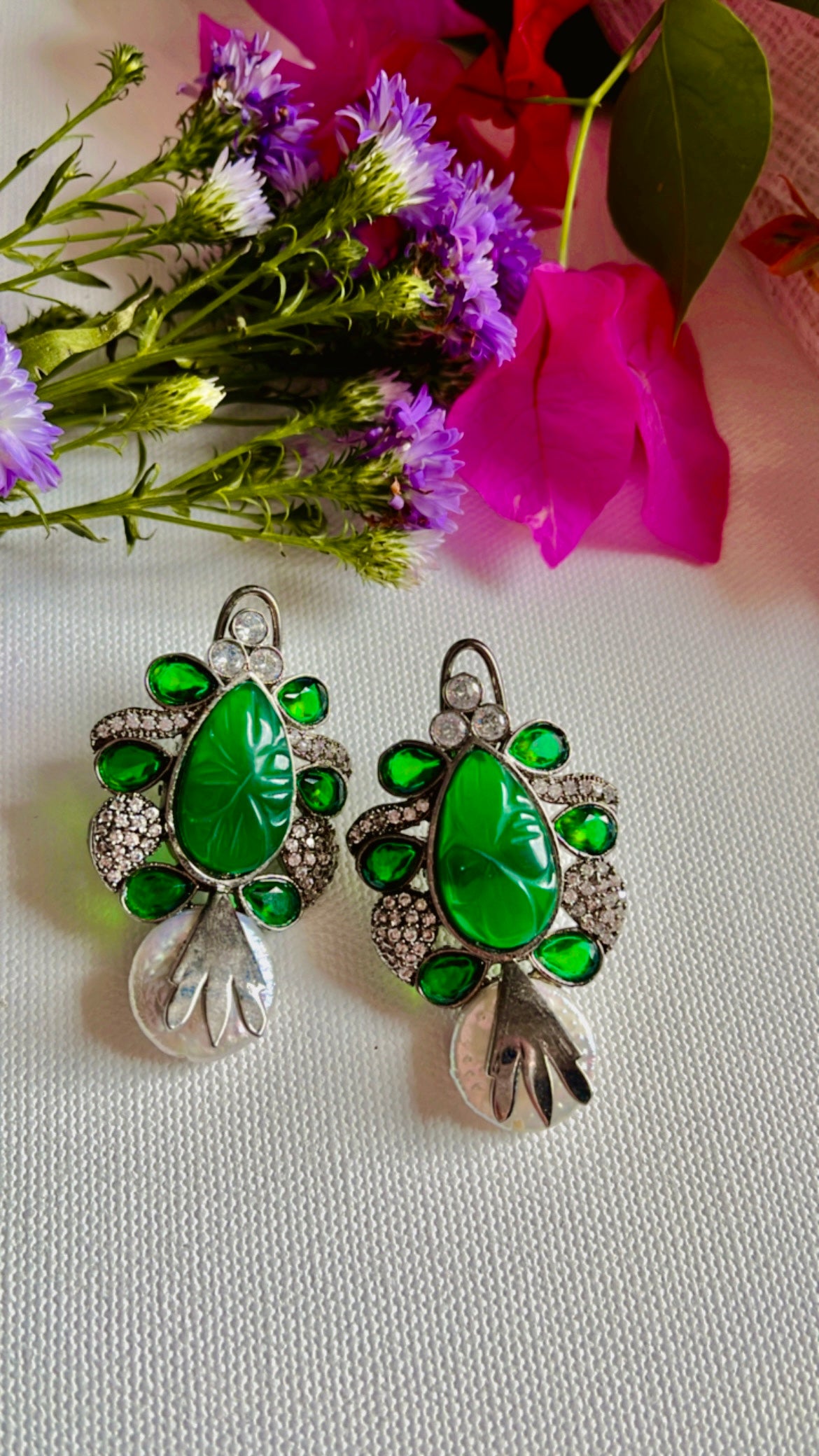 Green Tiya Earring