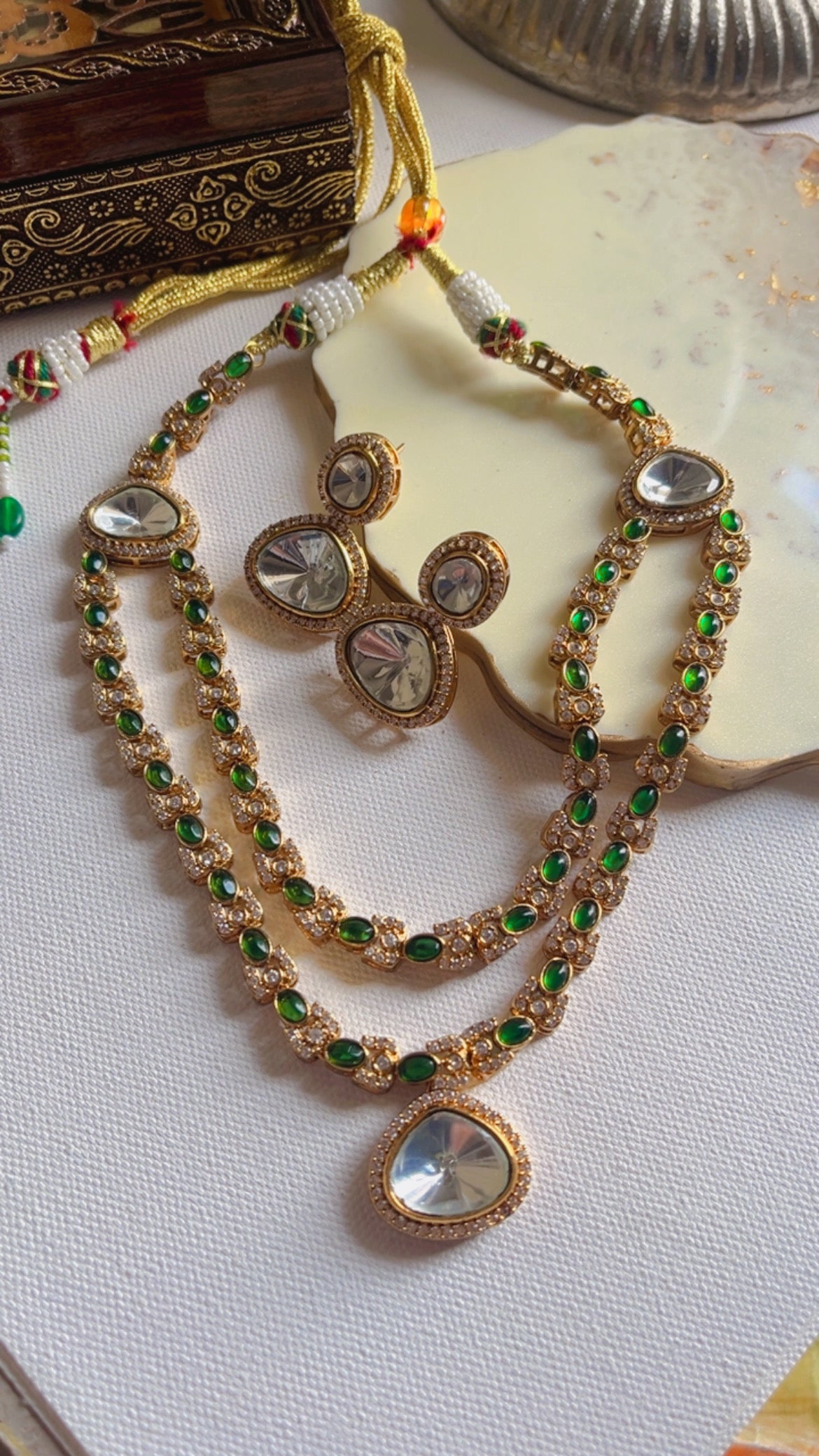 Green Siddika Necklace Set