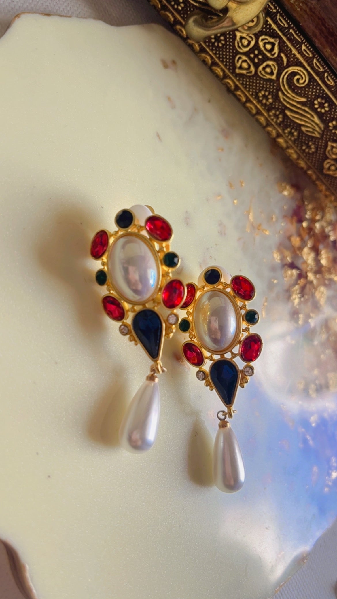 Rosy Multi  Earring