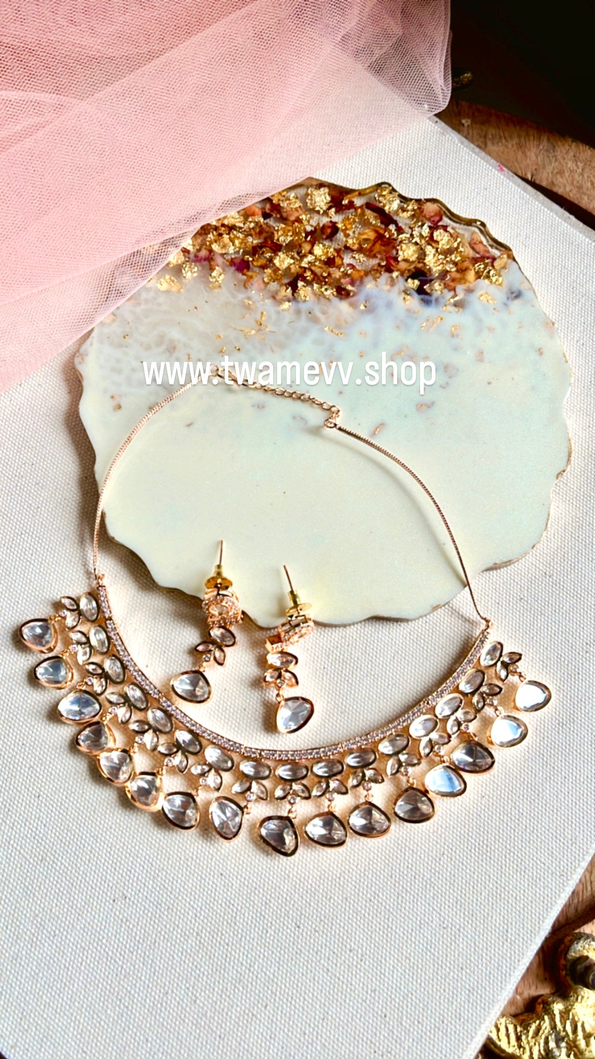 Polki Pranshee Neckpiece Set