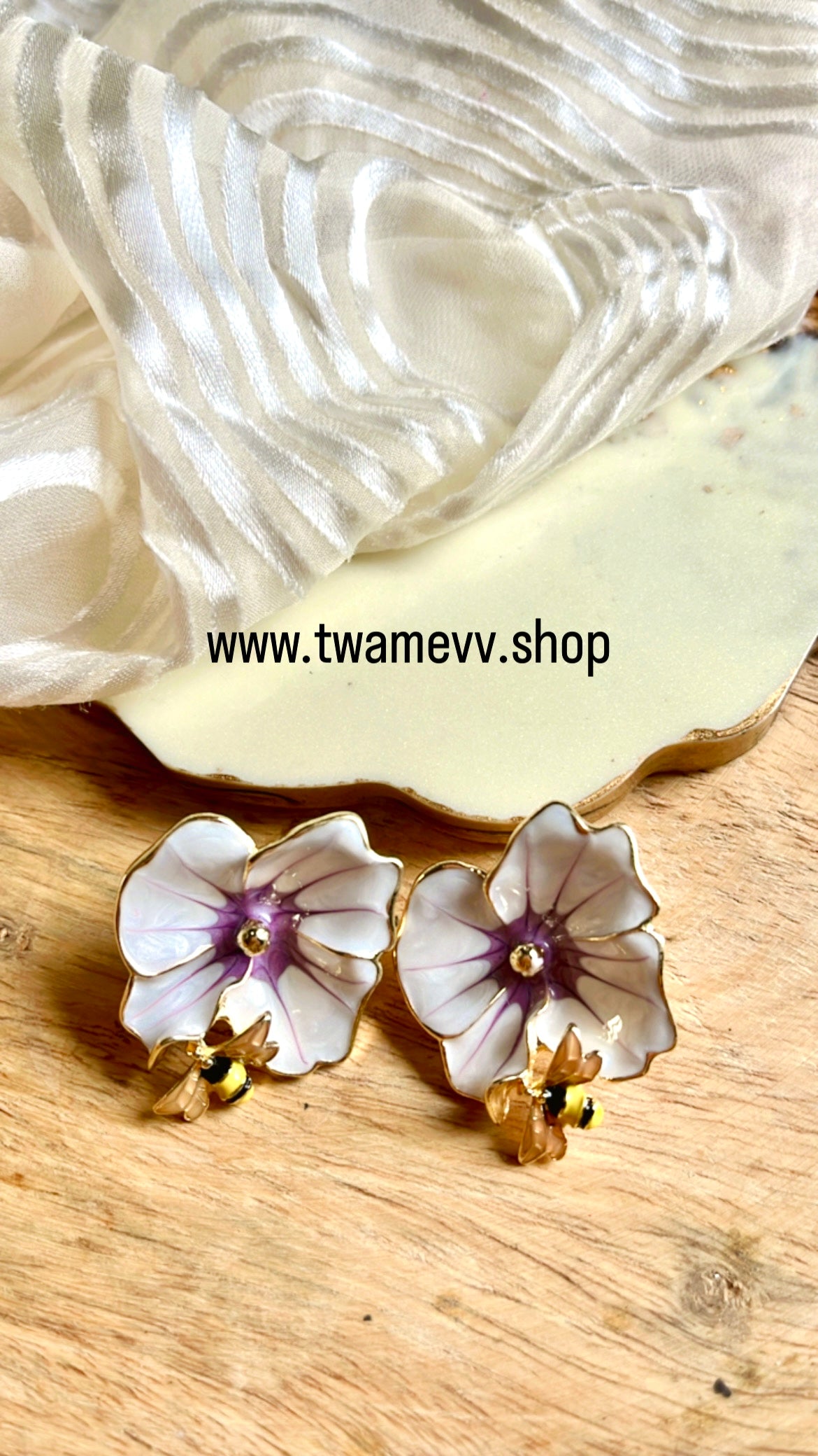 White Blossom Earring