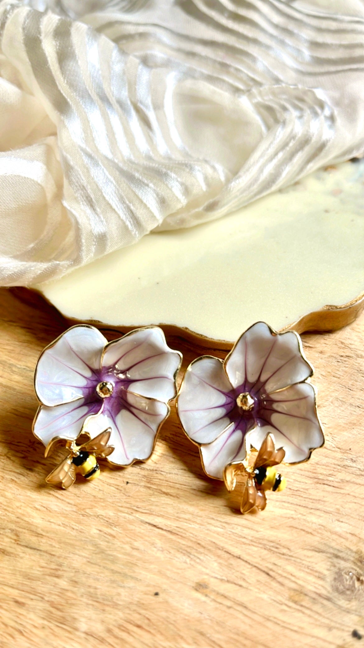 White Blossom Earring