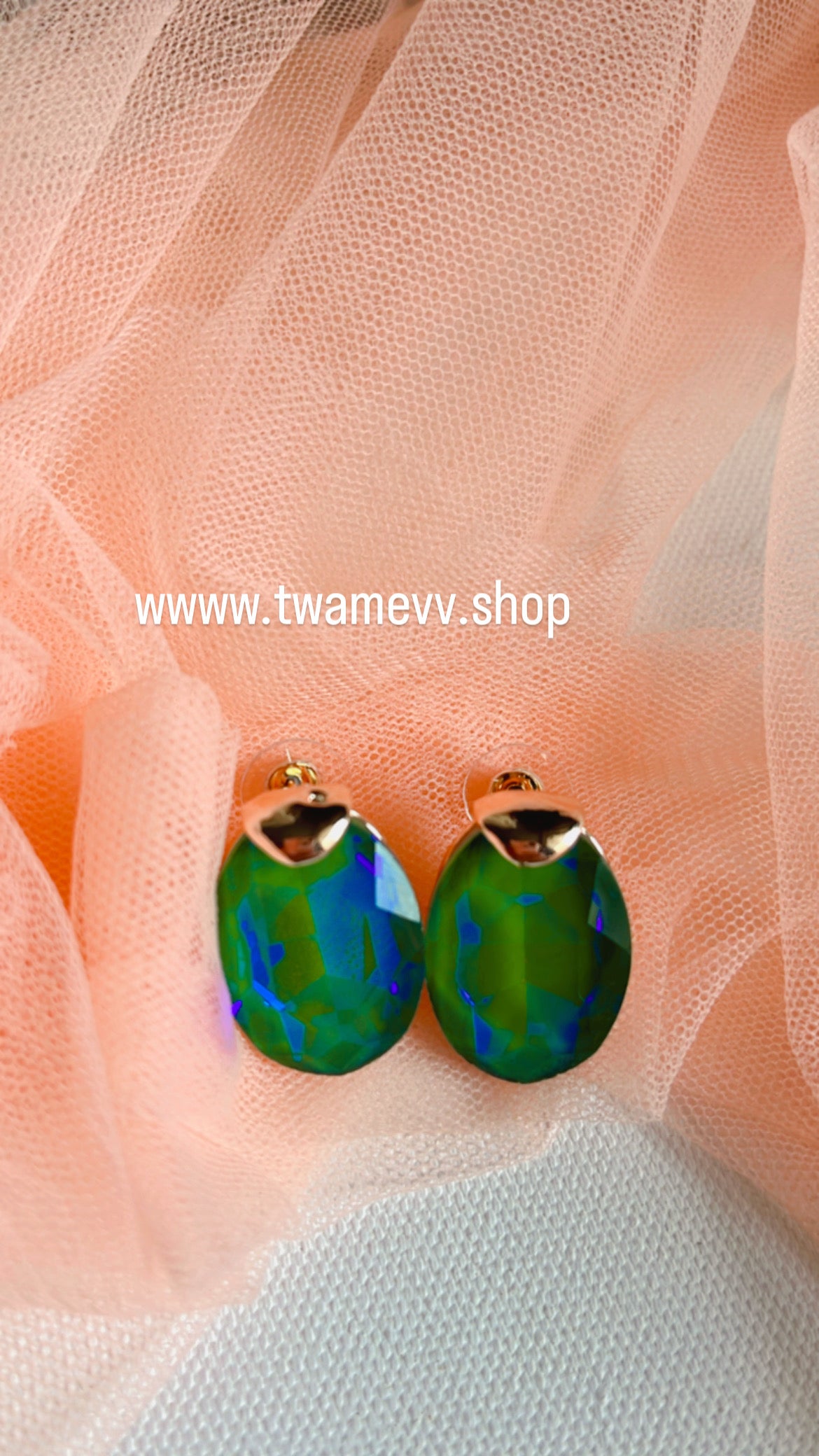 Blue Raina Stud Earring