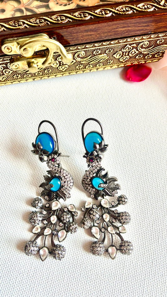 Blue Mohini Earring