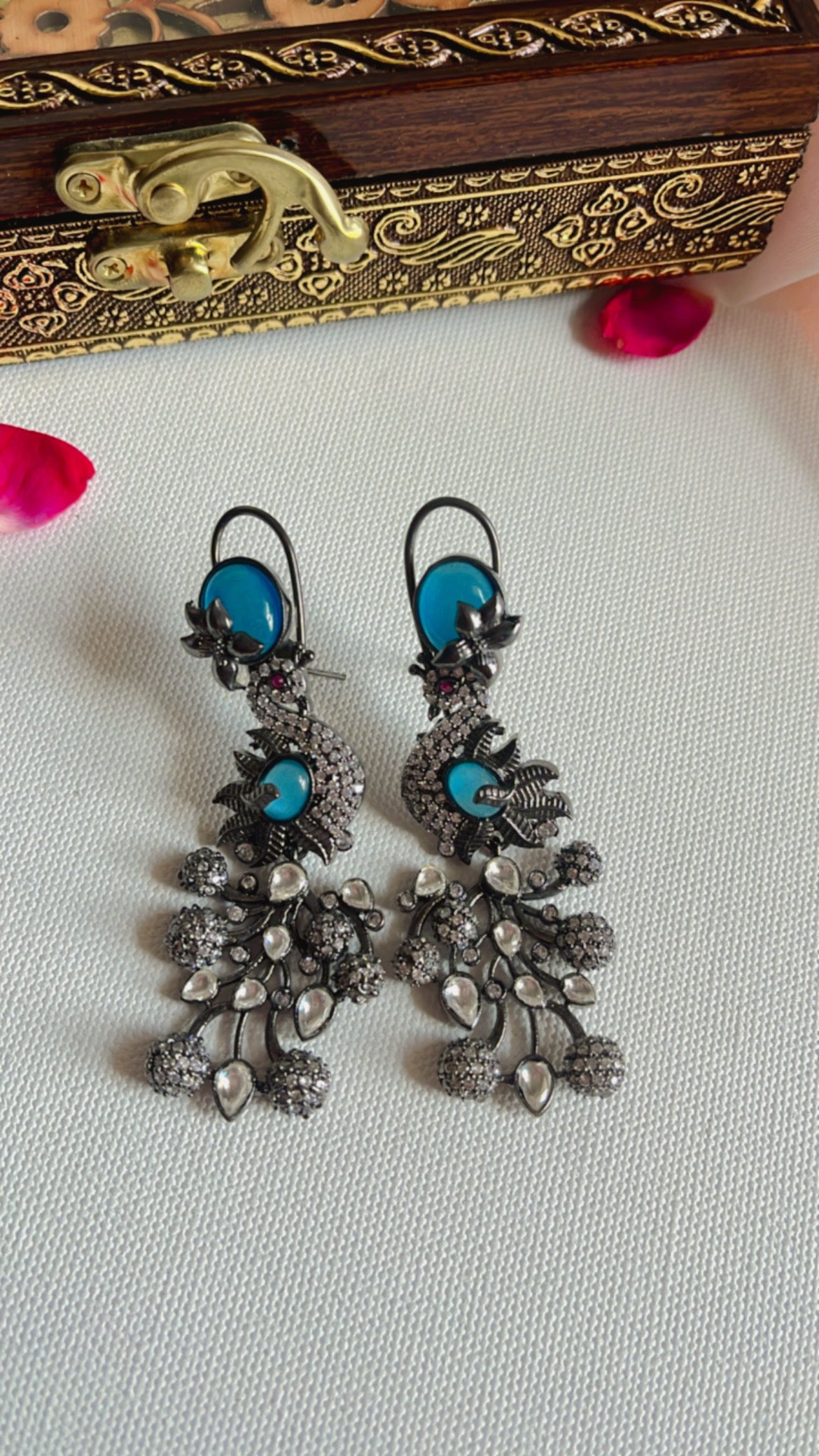 Blue Mohini Earring