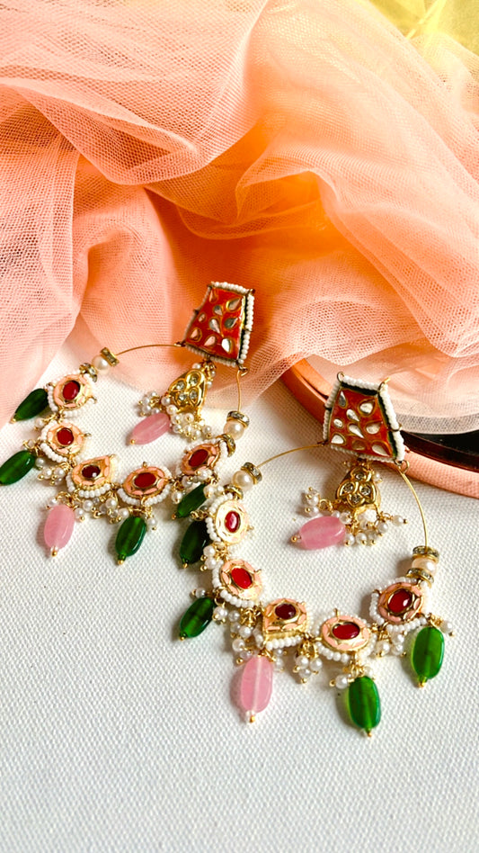 Orange Shalika Earring