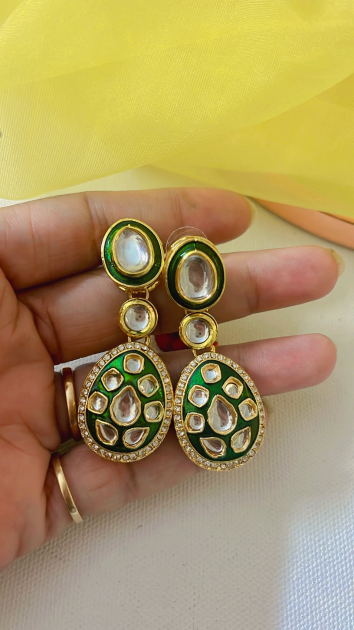 Green Mehak Earring