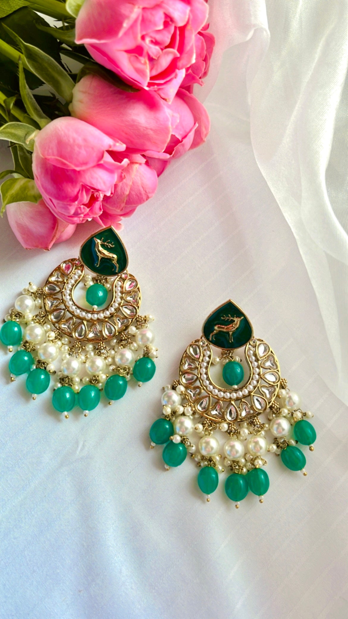 Green Amira Earring