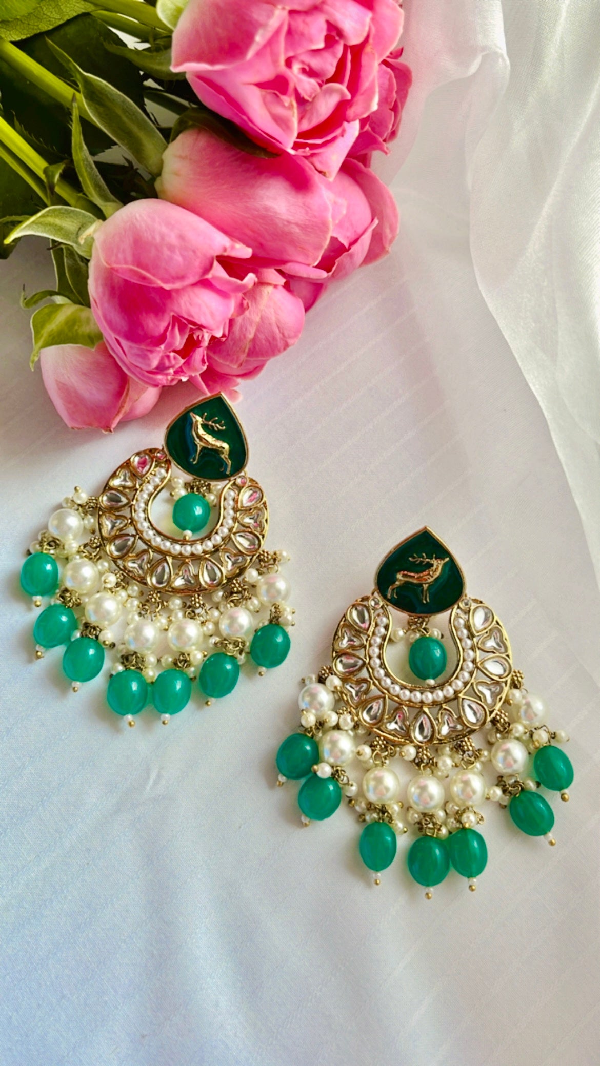 Green Amira Earring