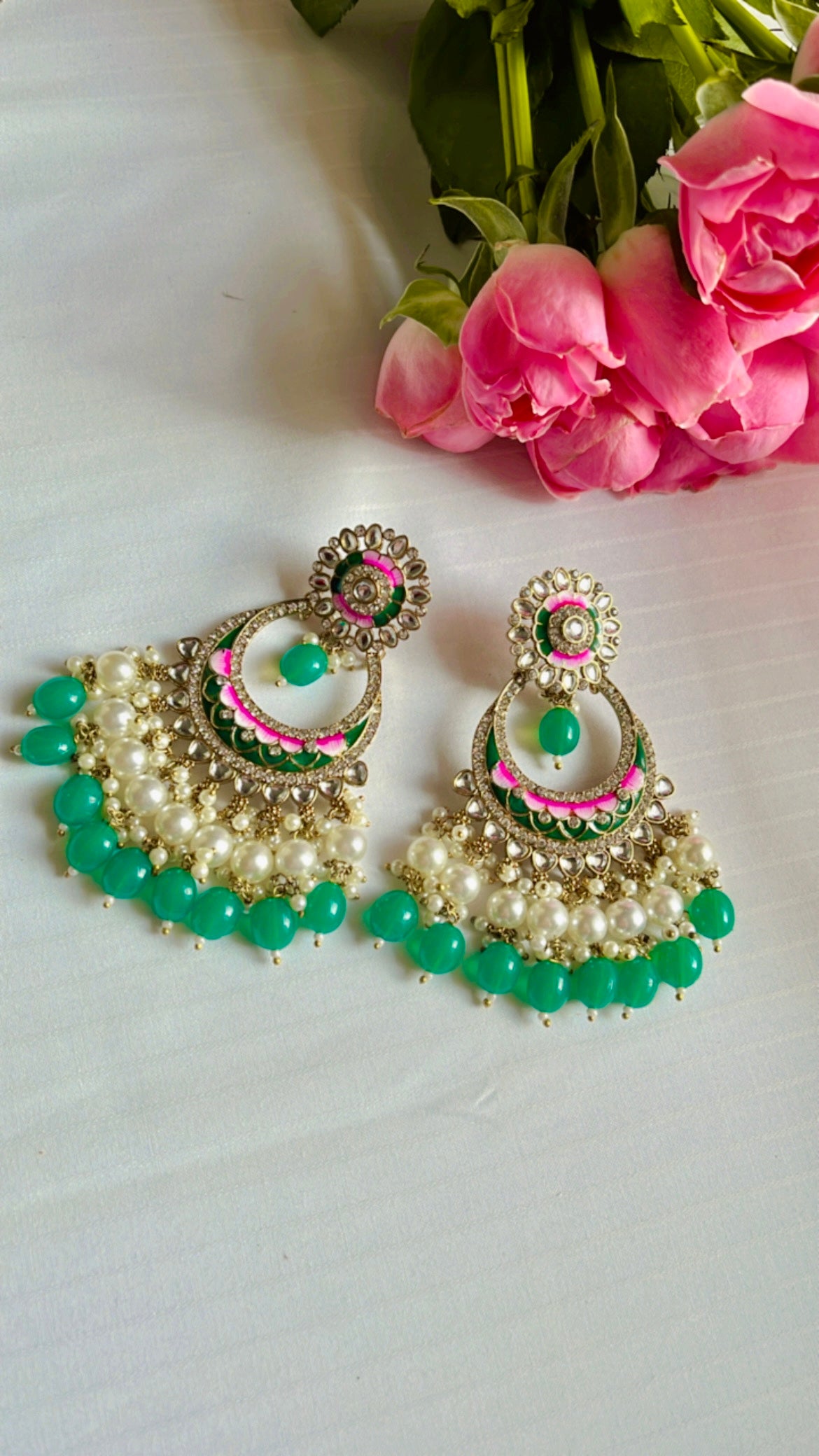 Green Kanshika Earring