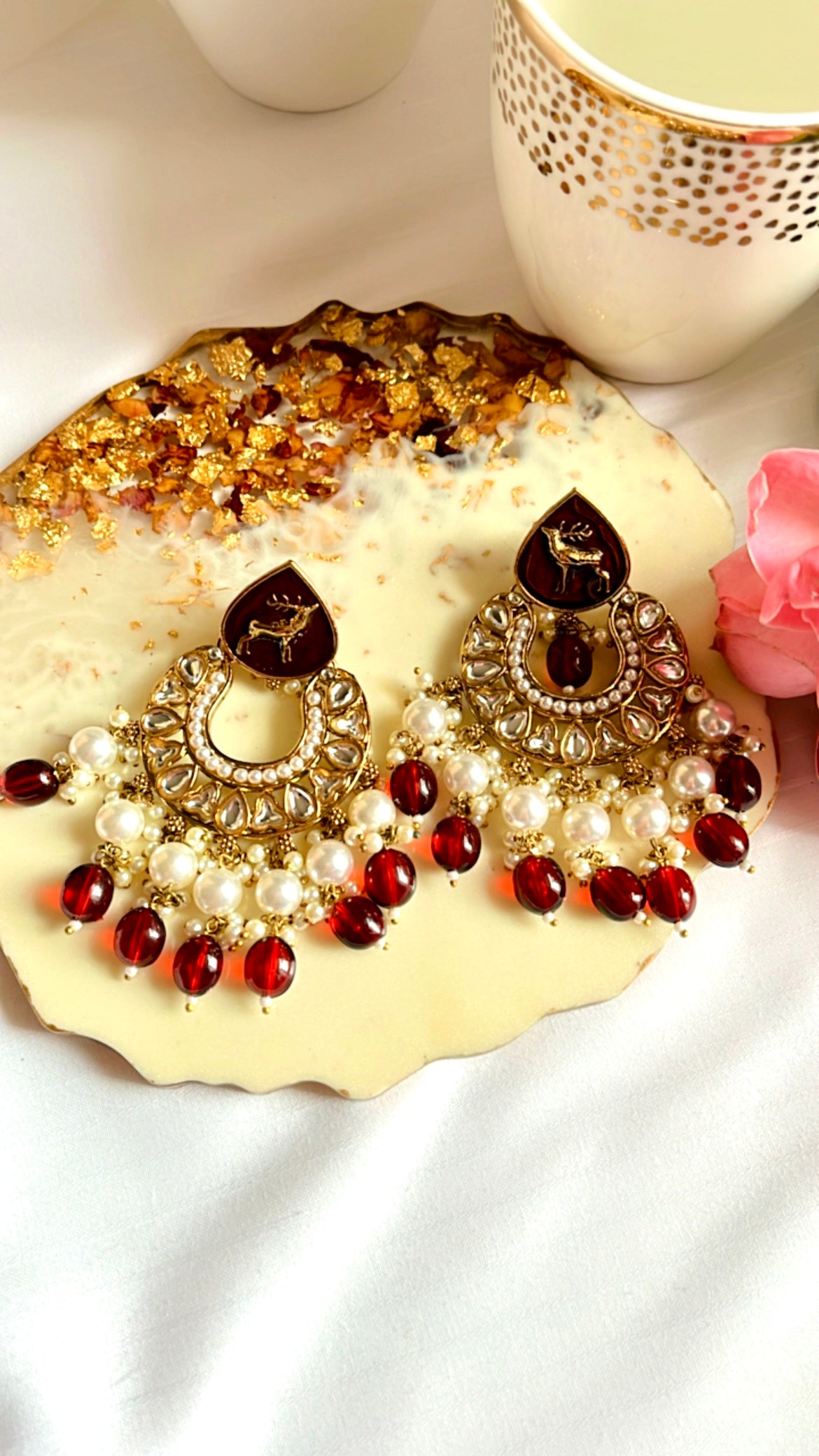 Red Amira Earring