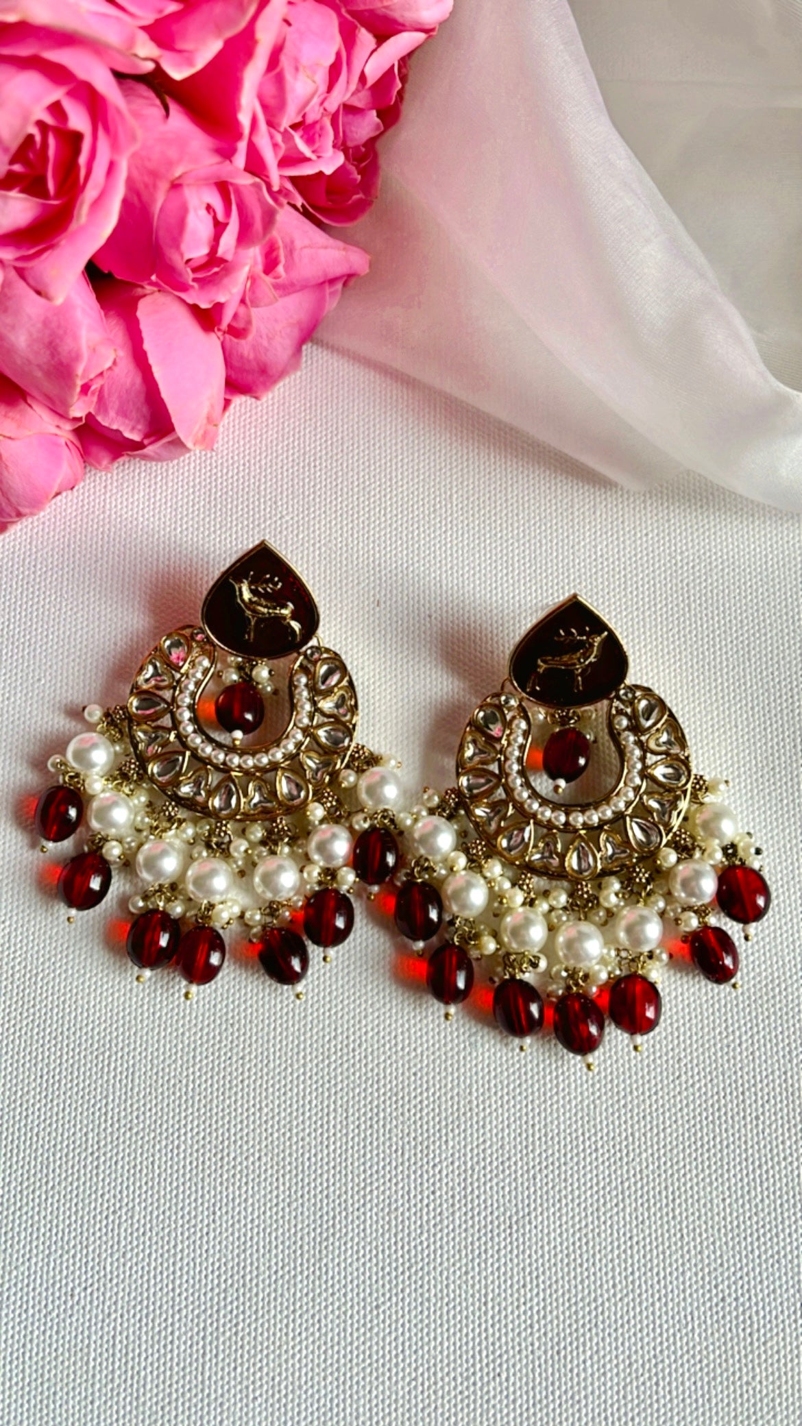 Red Amira Earring