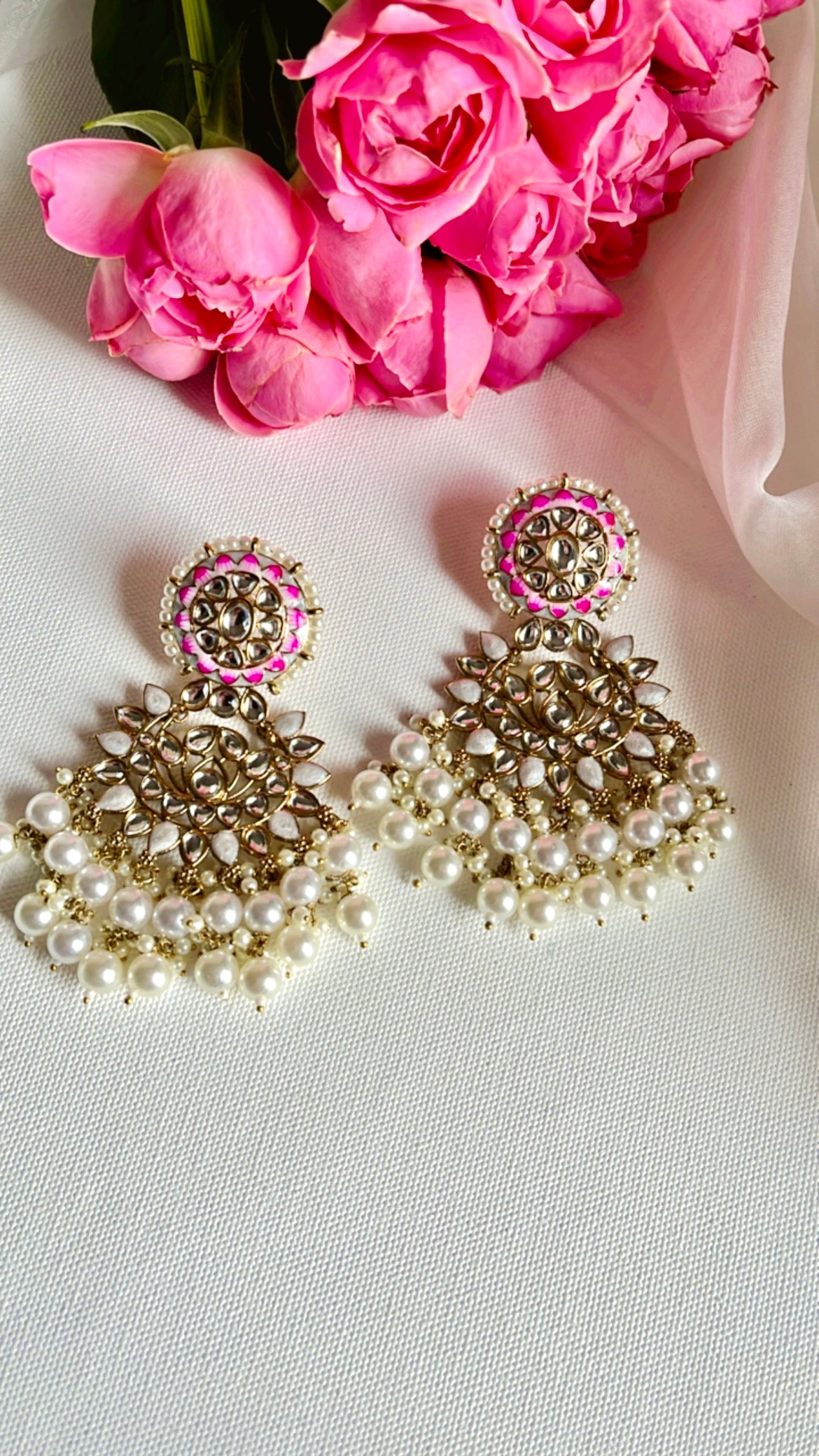 White Navediya  Earring