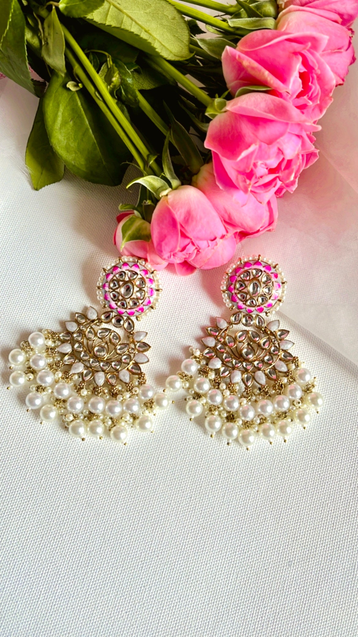 White Navediya  Earring