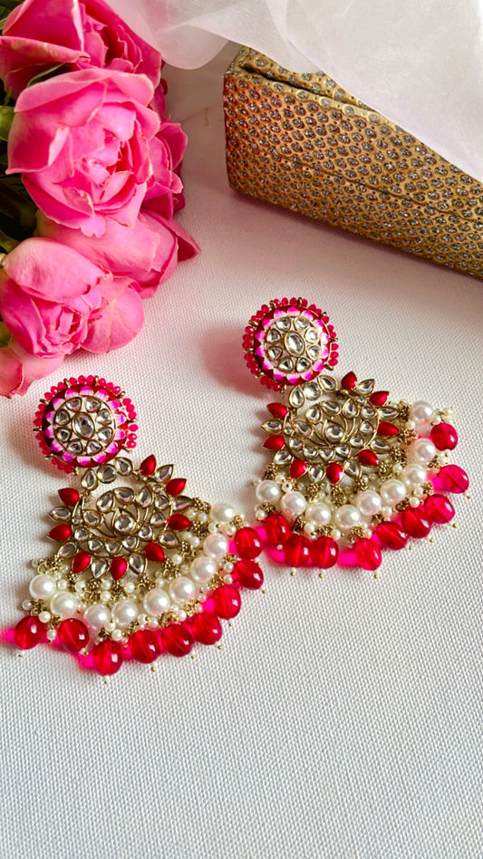 Red Navediya  Earring