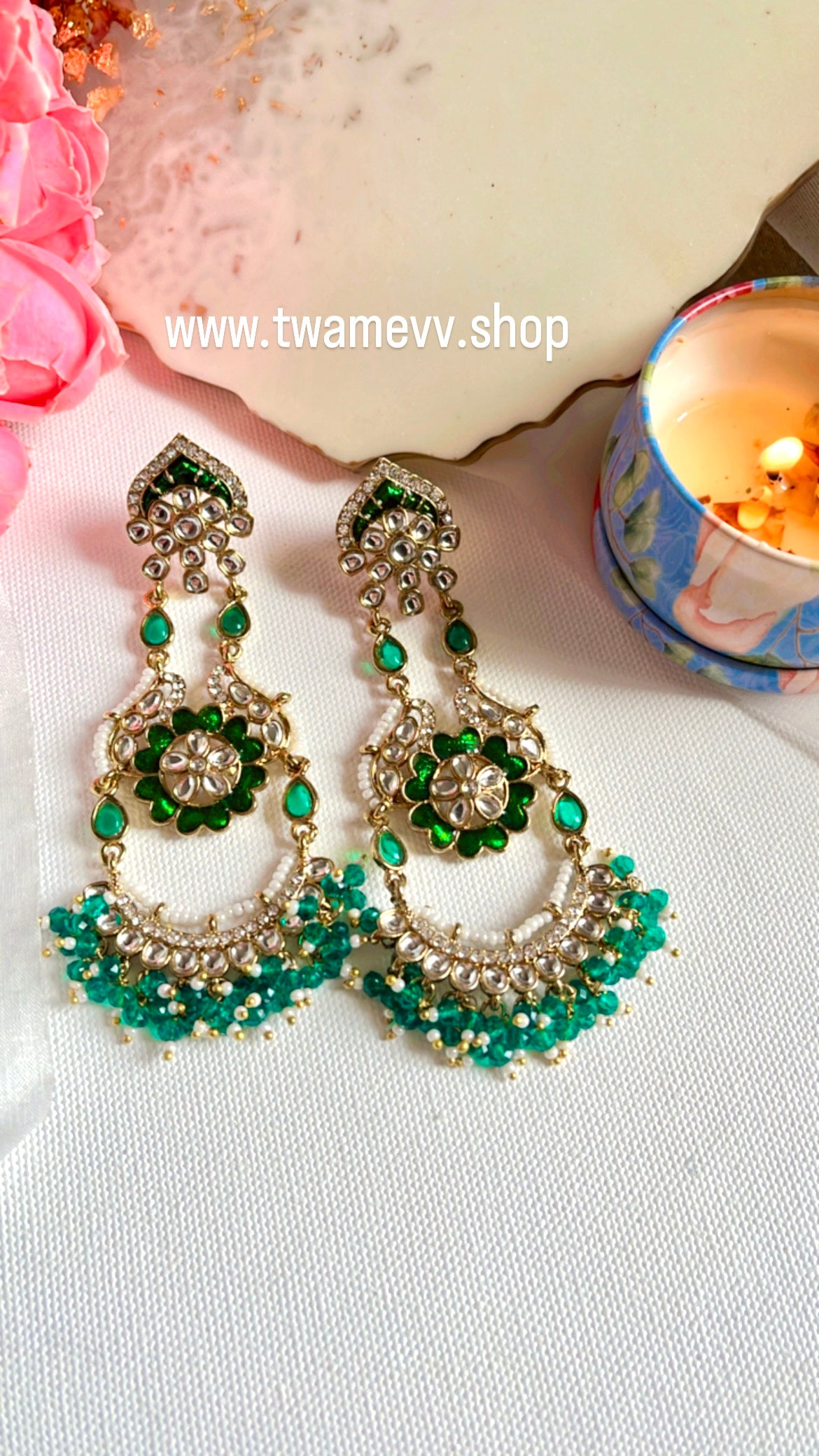 Green Tia Earring