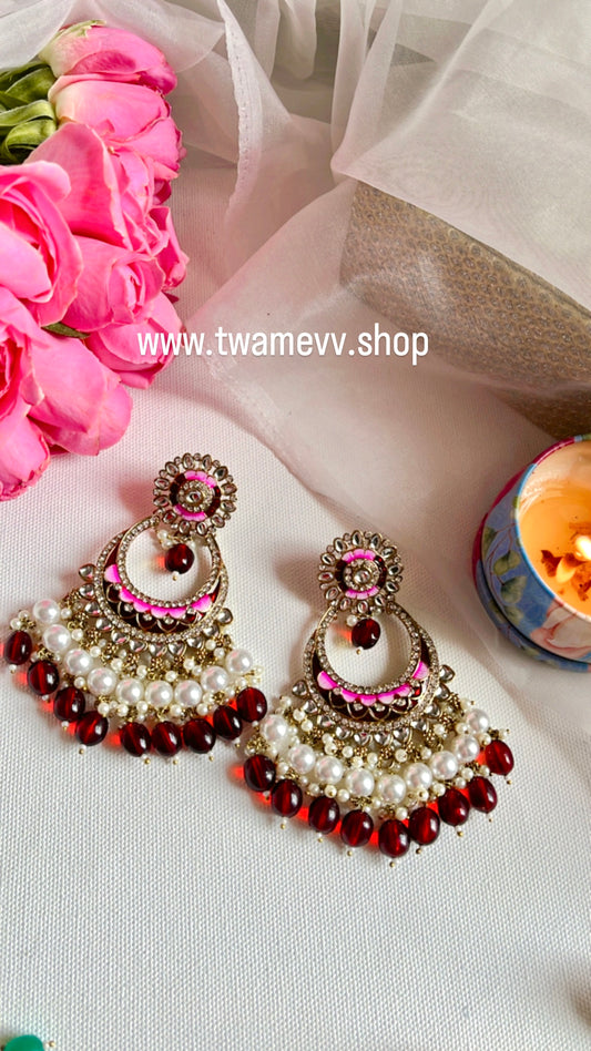 Red Kanshika Earring