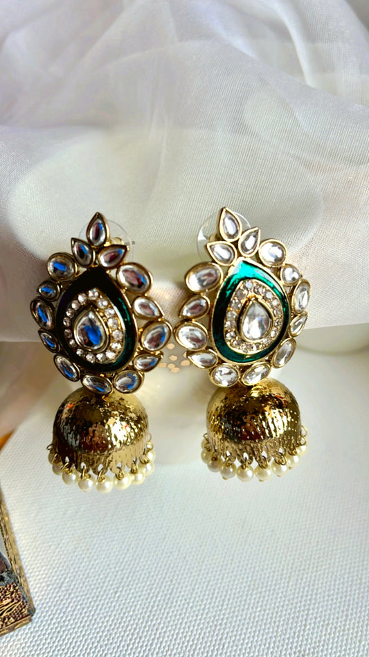 Green Divya Earring