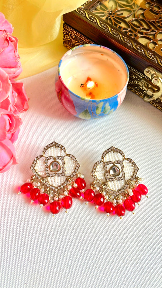 Red Pratika  Earring