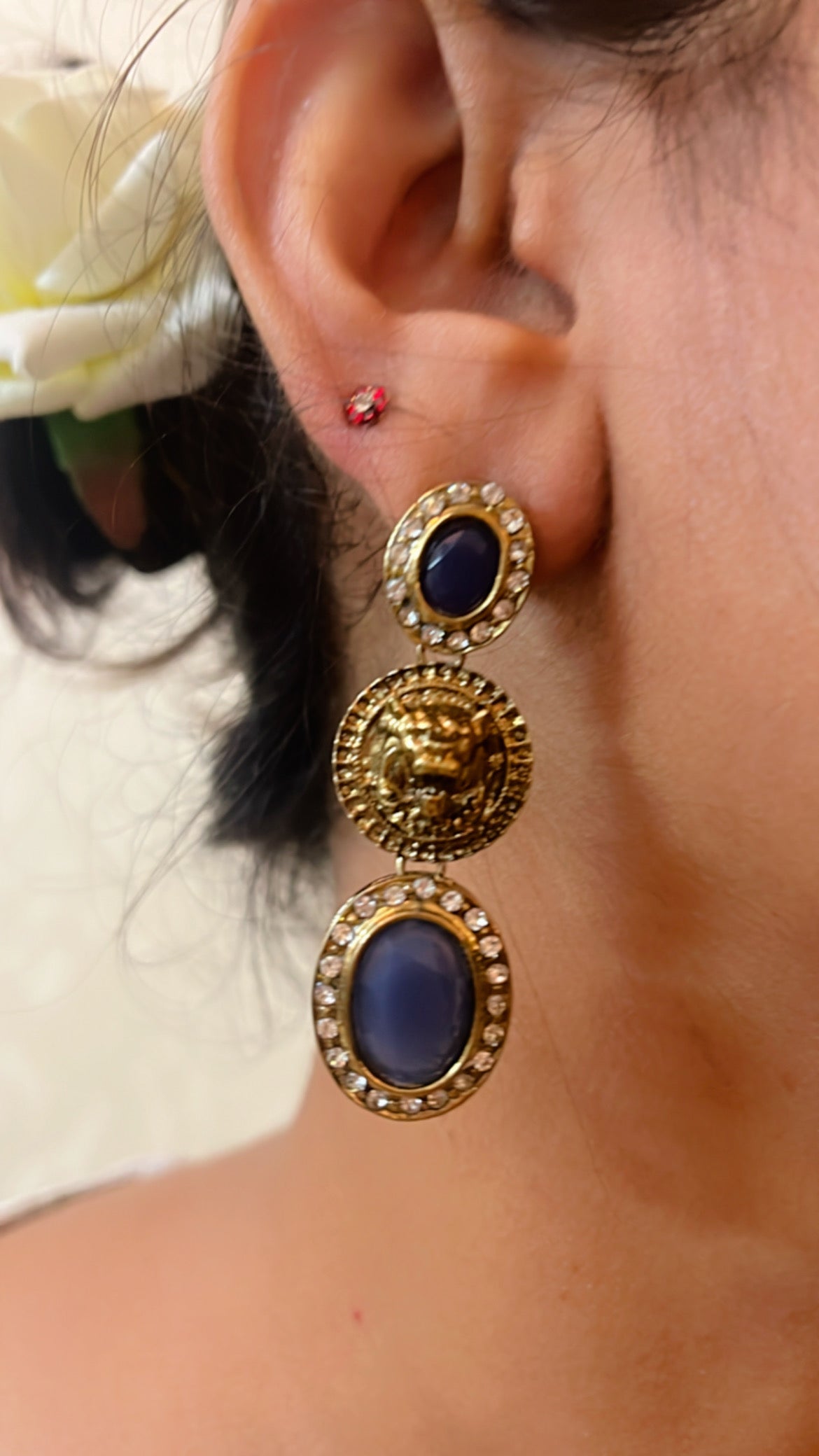 Blue Saya Earring