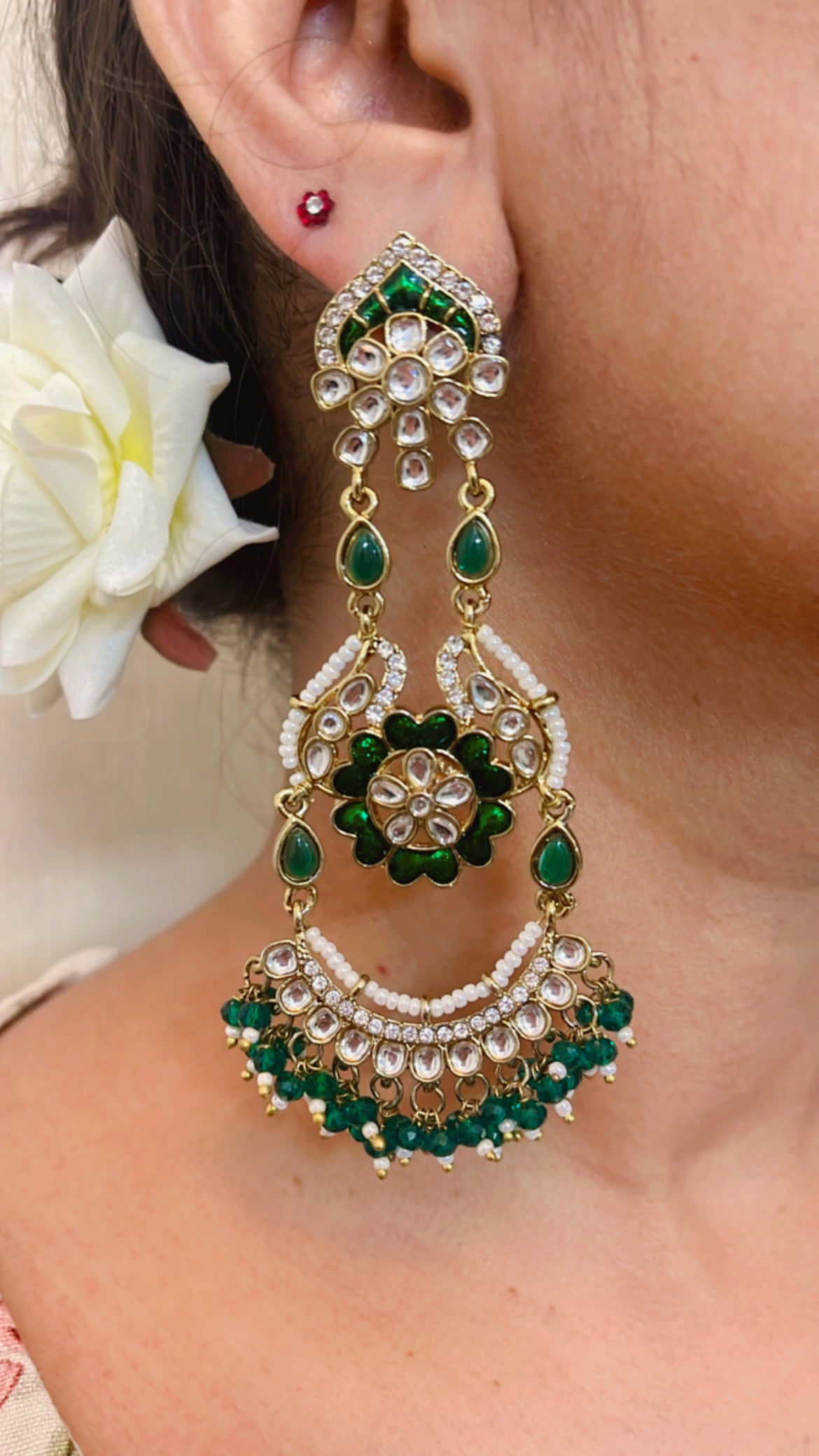 Green Tia Earring