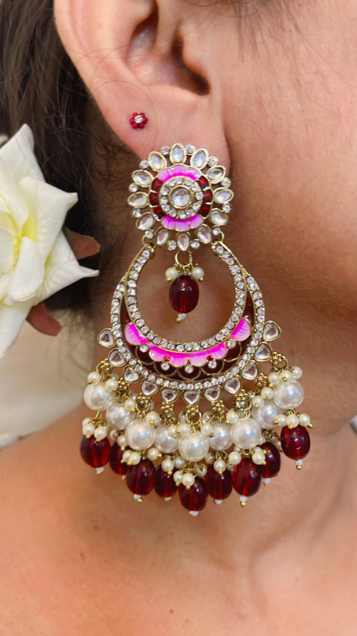 Purple Kanshika Earring