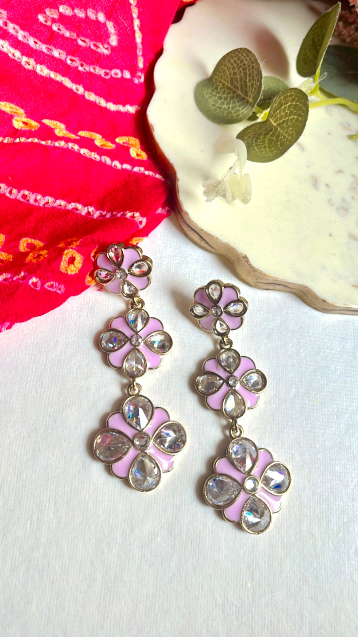 Pink Neeta Earring