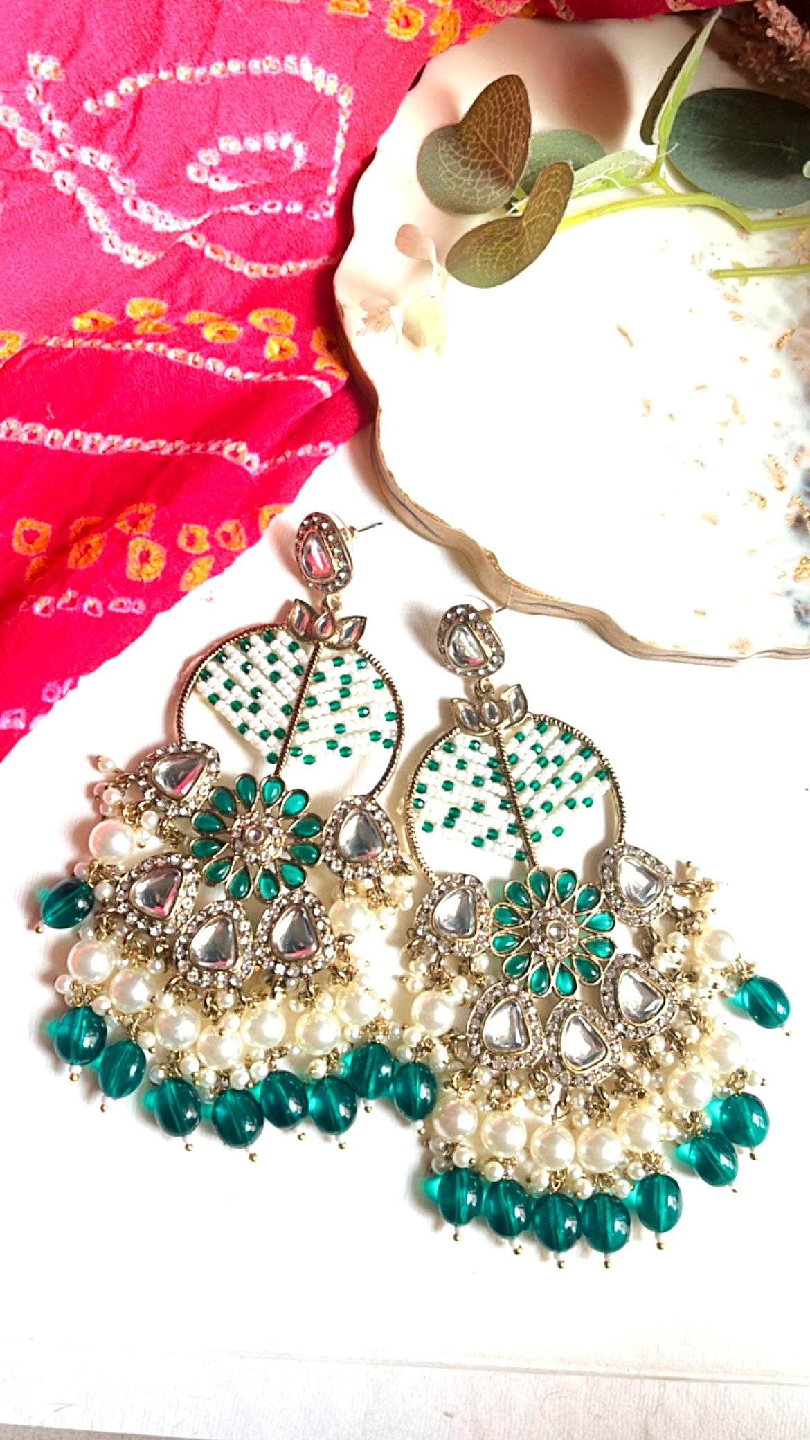 Green Yuvika Earring