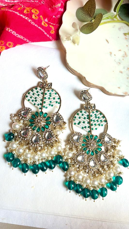 Green Yuvika Earring