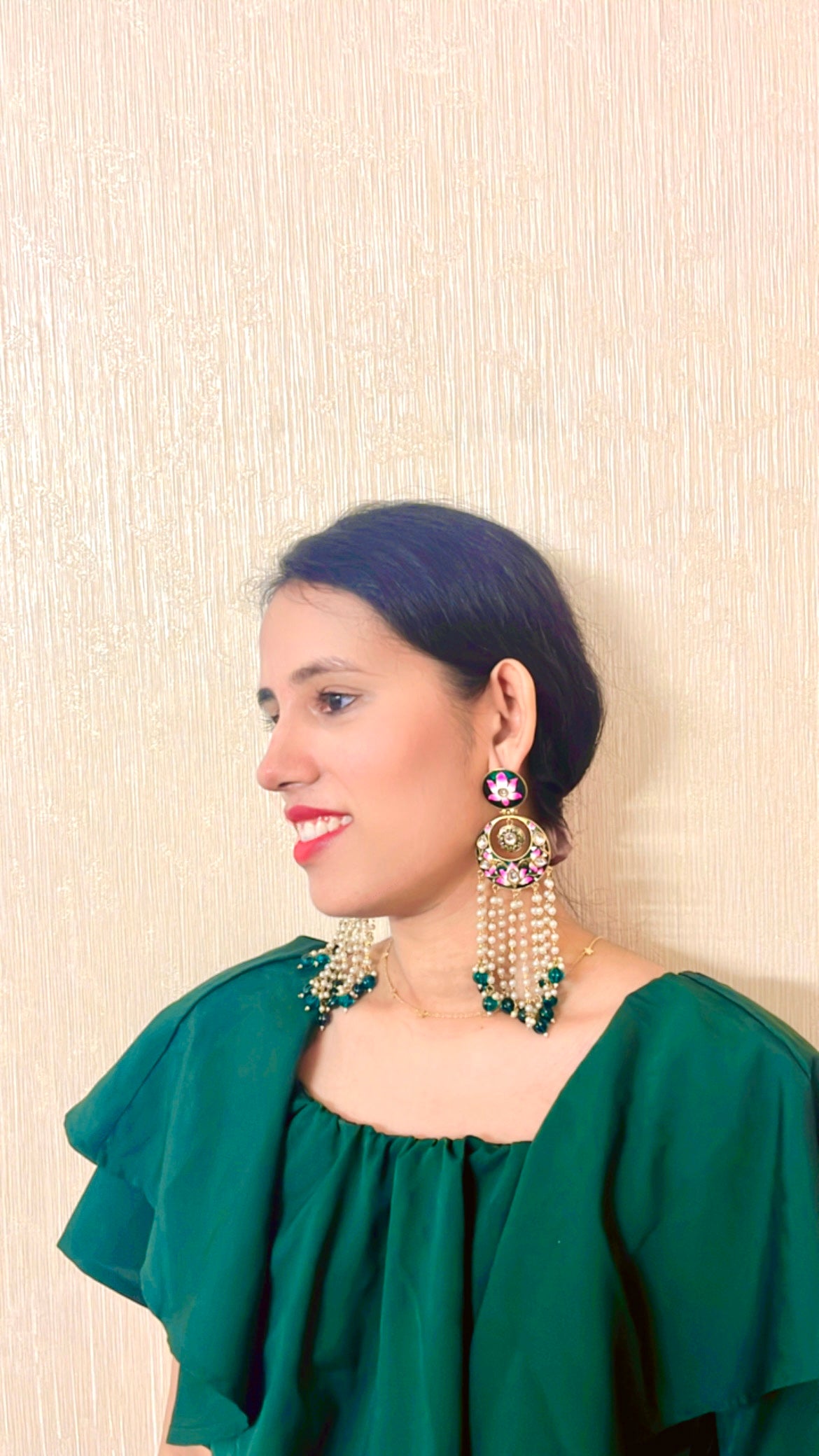 Green Heena Earring